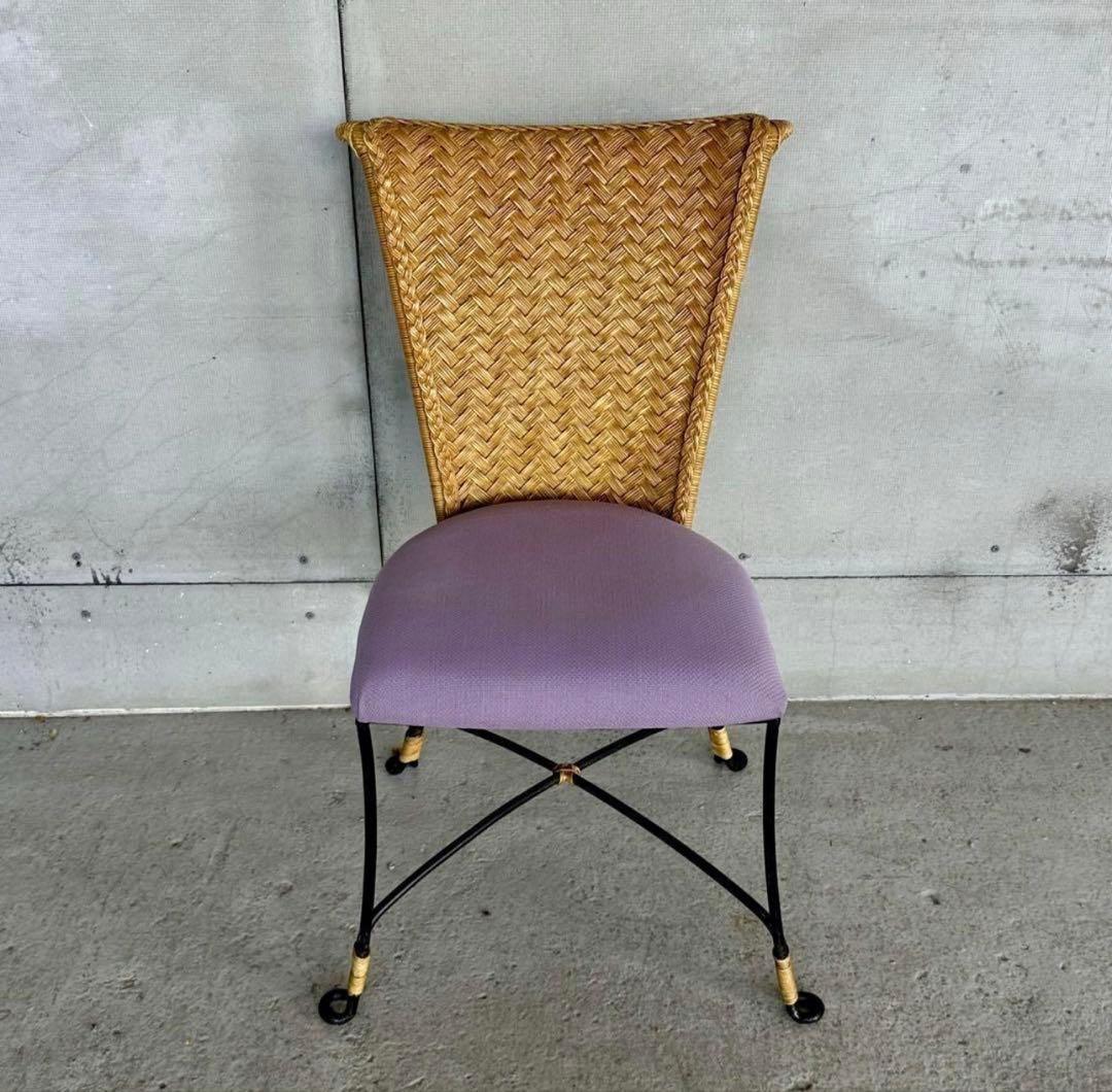 ✦レトロモダンの香り漂う✦ 《Oliver製 アイアンチェア》無骨×上品な佇まい