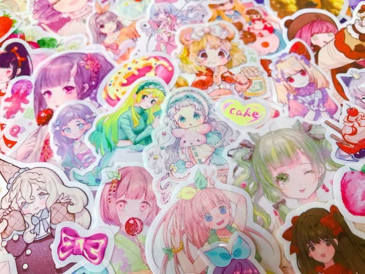 可愛いい❤️❤️人物マステフレークシール( ⸝⸝•ᴗ•⸝⸝ )156