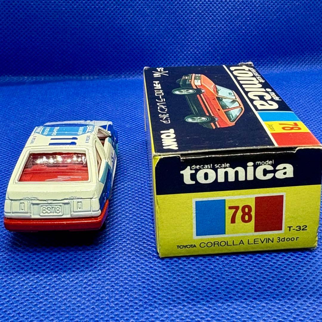 黒箱 トミカ　トヨタカローラレビン3ドア グループＡフェア 特注品 日本製