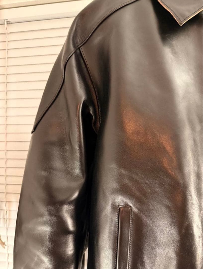 【ぷ様用】Ancellm レザージャケット＋カットソーブラックセット