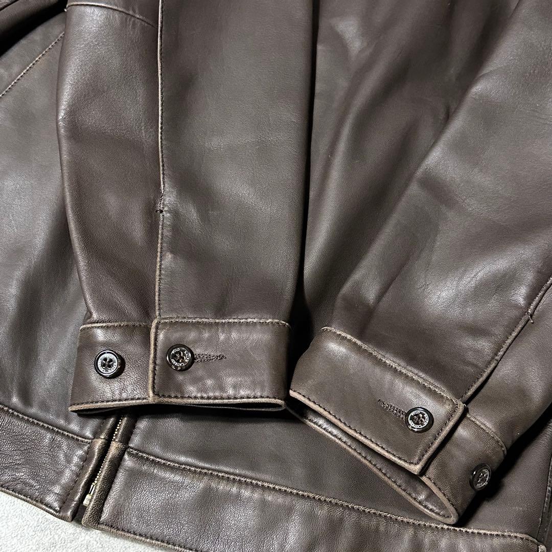 Polo Ralph Lauren ラムレザー ジャケット ブラウン M
