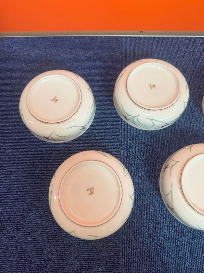 1703 香蘭社　リンドフィールド　小鉢　5客　金彩　未使用