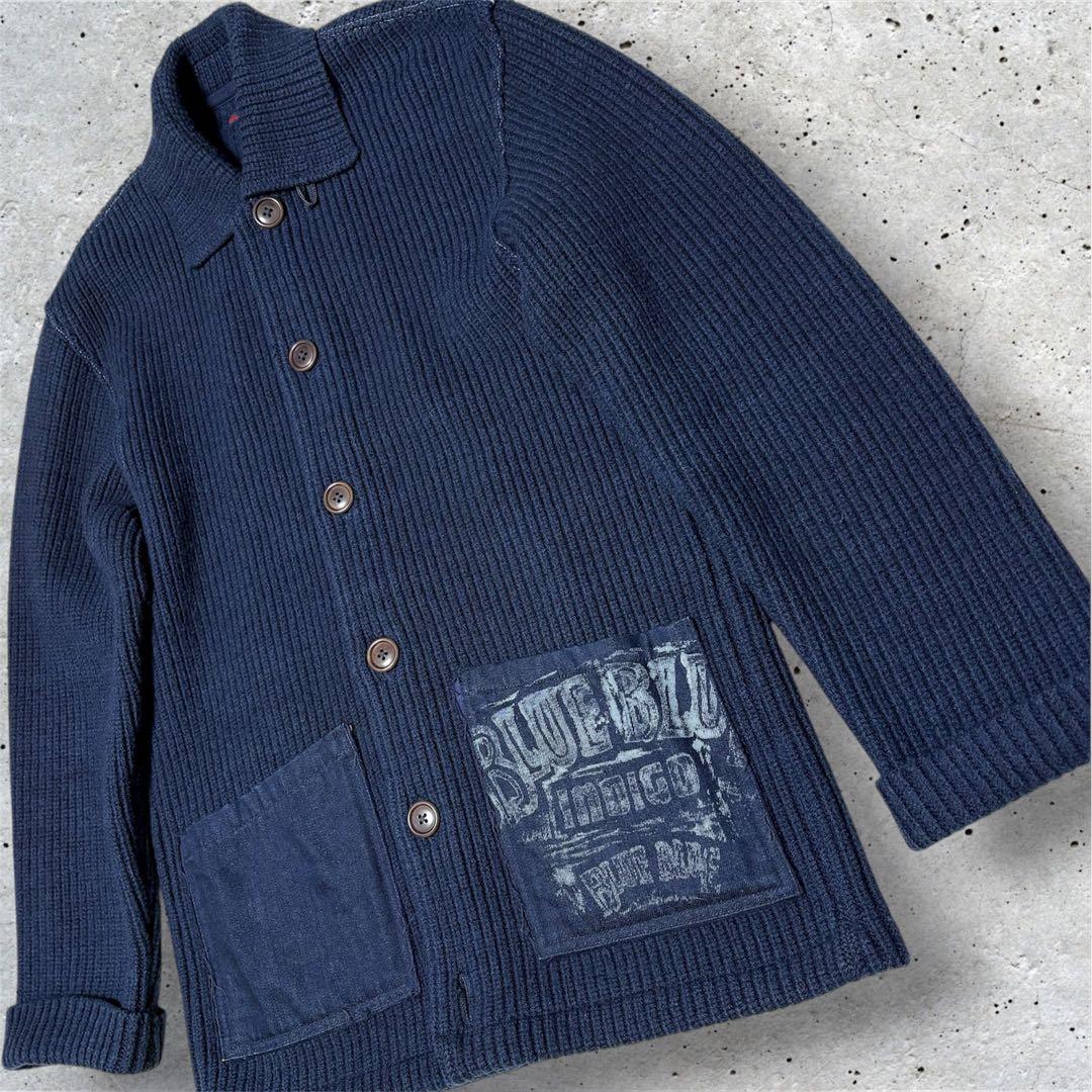 BLUE BLUE 圧縮ニットジャケット キムタク着 ラブジェネ 名作