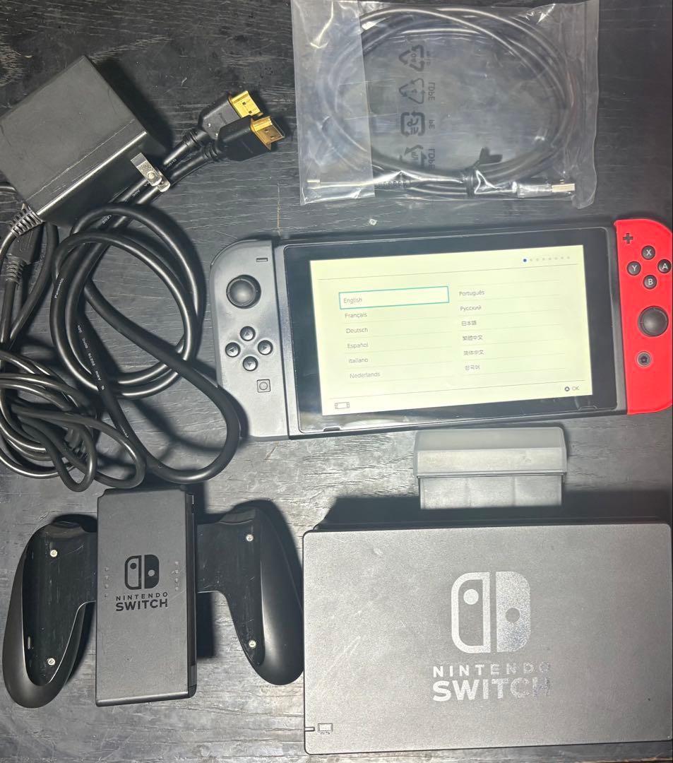 【動作確認済・初期化済】箱なし Switch本体 付属品あり