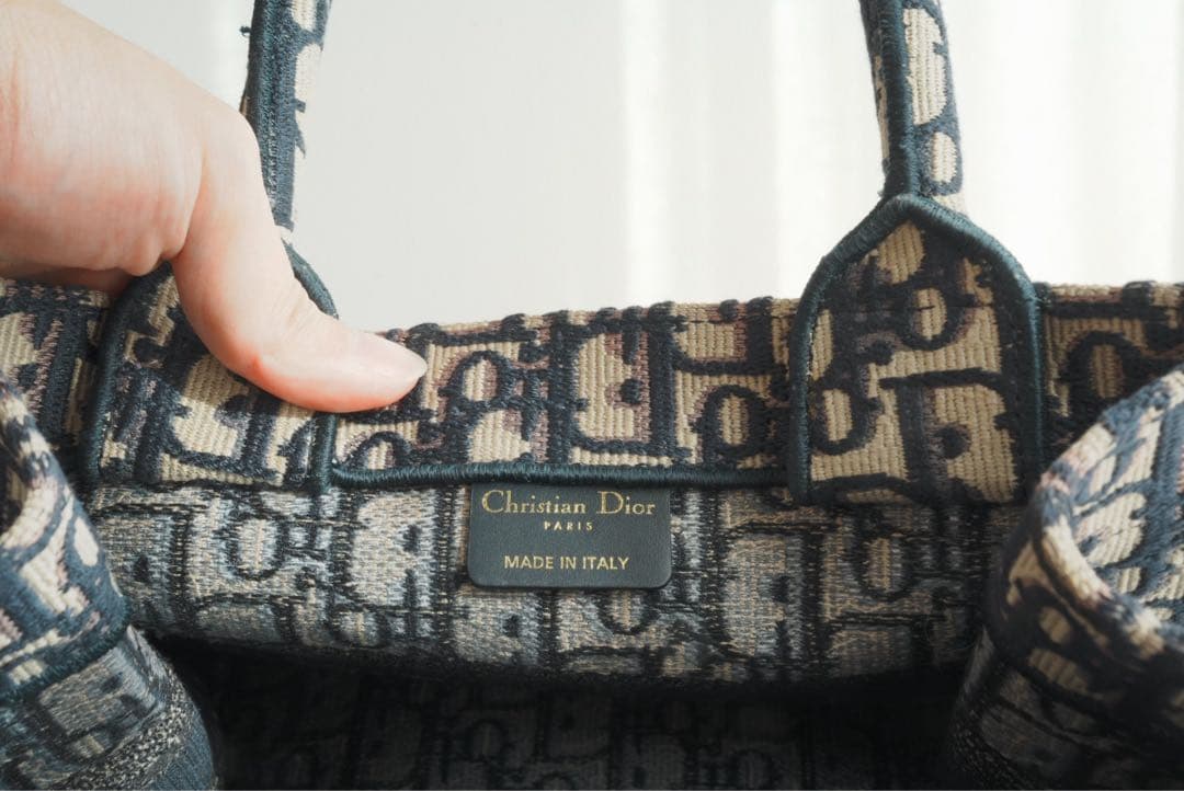 Christian Dior バッグ ネイビー/ベージュ