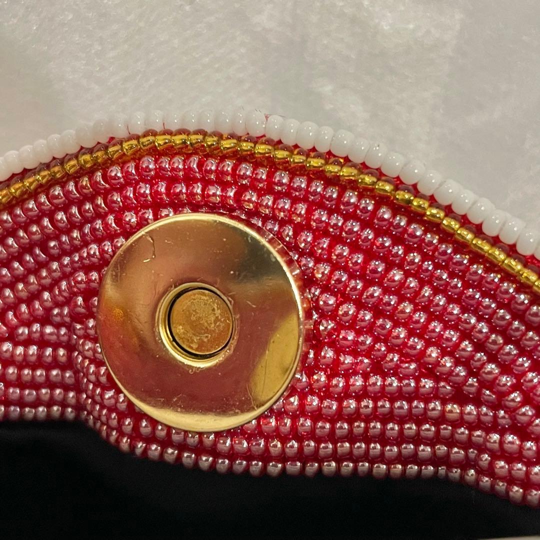 美品 Lumy はしもと ビーズバッグ 皇室御用達 希少