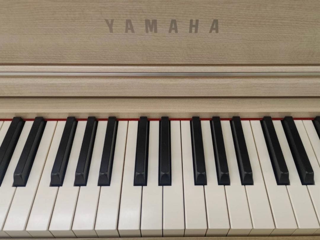 【木製鍵盤】YAMAHA CLP-675WA 電子ピアノ 19年製 良好 椅子付
