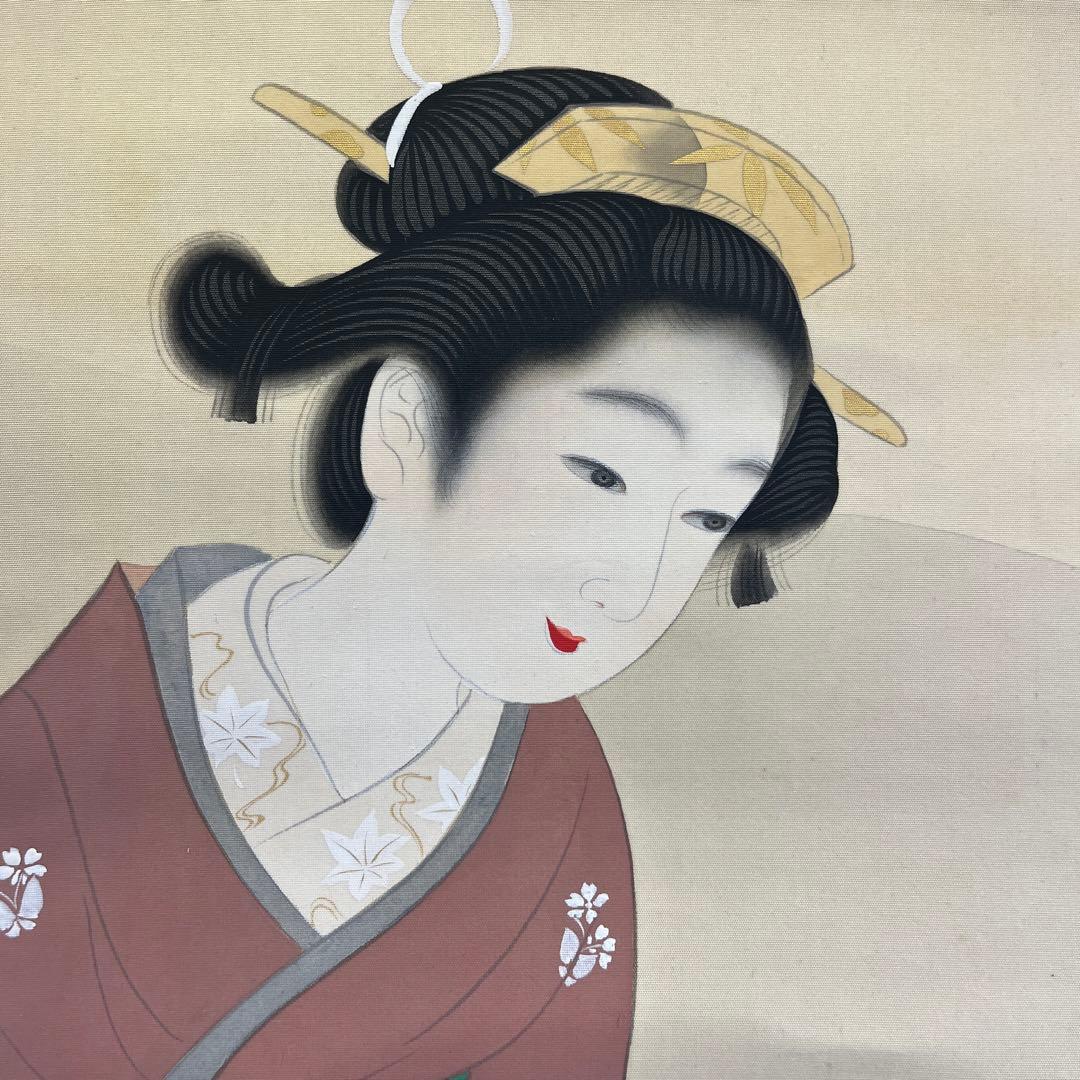 美人画 兵庫画家 三木翠山 二重箱 共箱