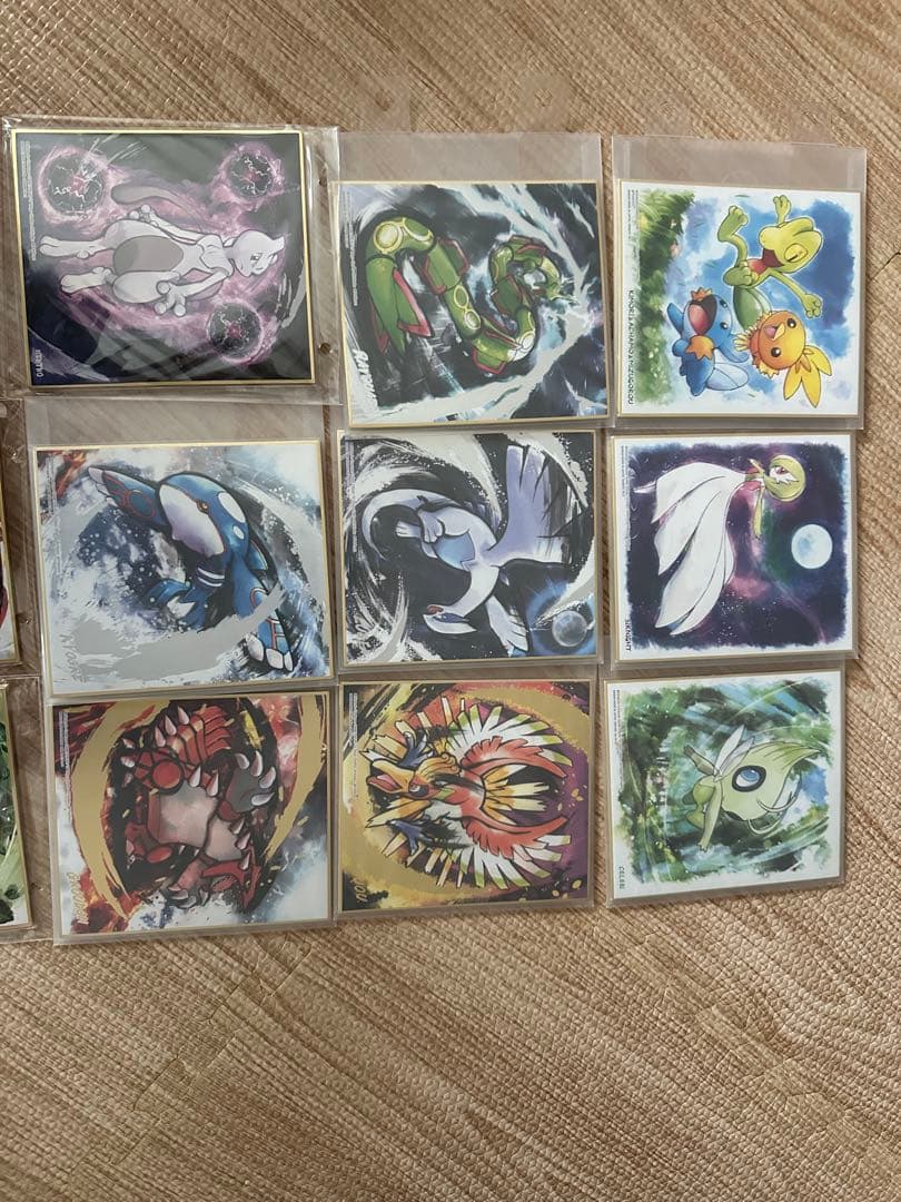 ポケモン色紙art 食玩　ポケットモンスター　箔押し含む