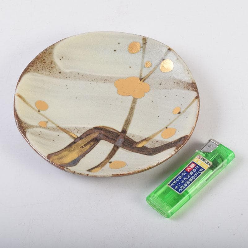 和食器　茶懐石　幸兵衛窯　加藤幸兵衛作　絵変　銘々皿　五客　共箱　V　9036