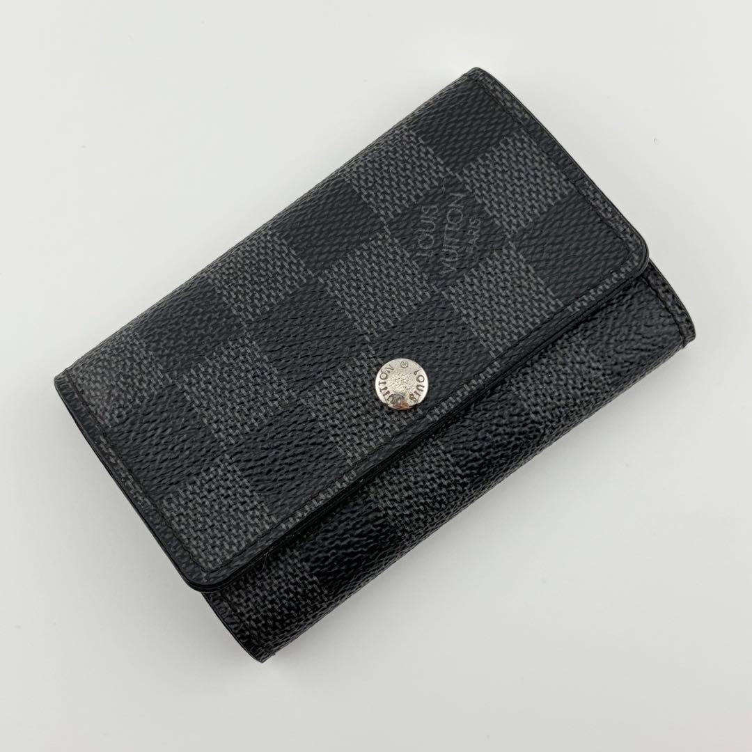 超美品✨ルイヴィトン ダミエ グラフィット ミュルティクレ6 キーケース6 連