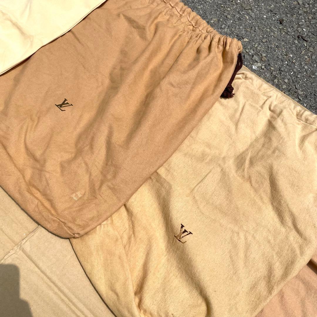 ルイヴィトン 収納 保存袋 ロゴ 巾着 ベージュ まとめ 50枚