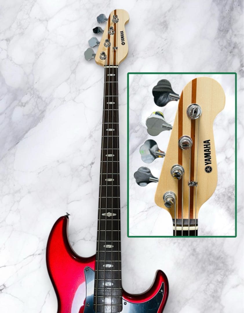 （新品同様）YAMAHA BB424X エレキベース レッドメタリック色