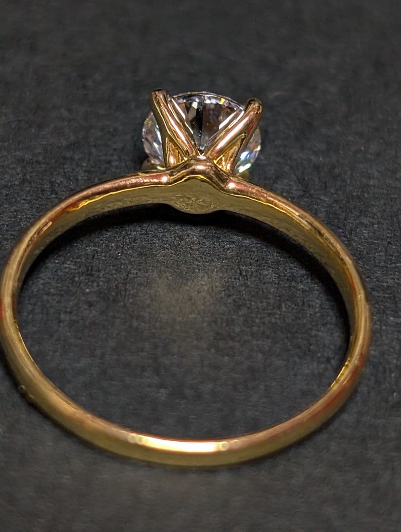 IGI 1ctダイヤモンドリングVS1 D ラボダイヤ 14k 　C