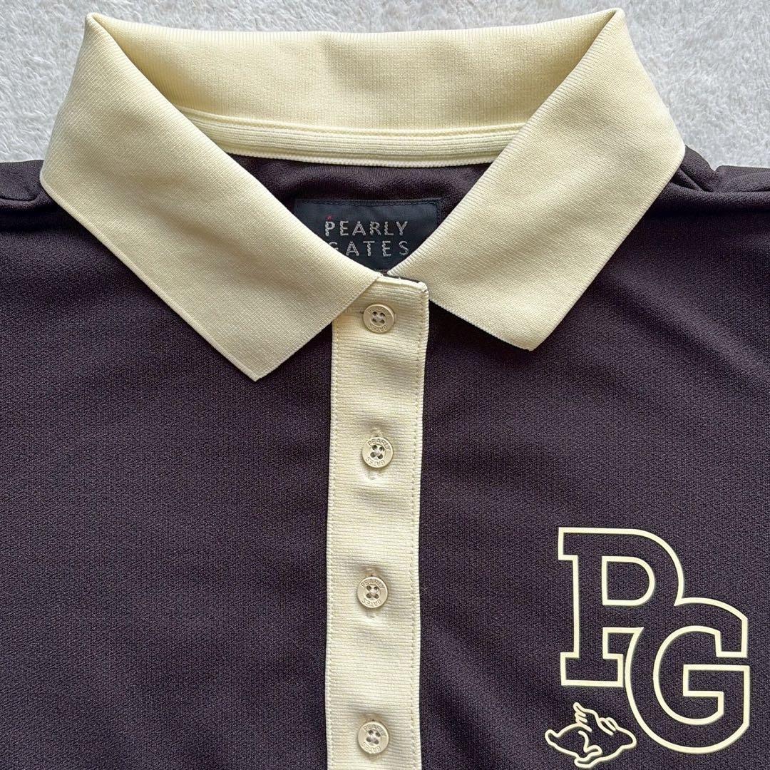 極美　2025　パーリーゲイツ　セットアップ　梨地　プリーツ　ポロ　スカート