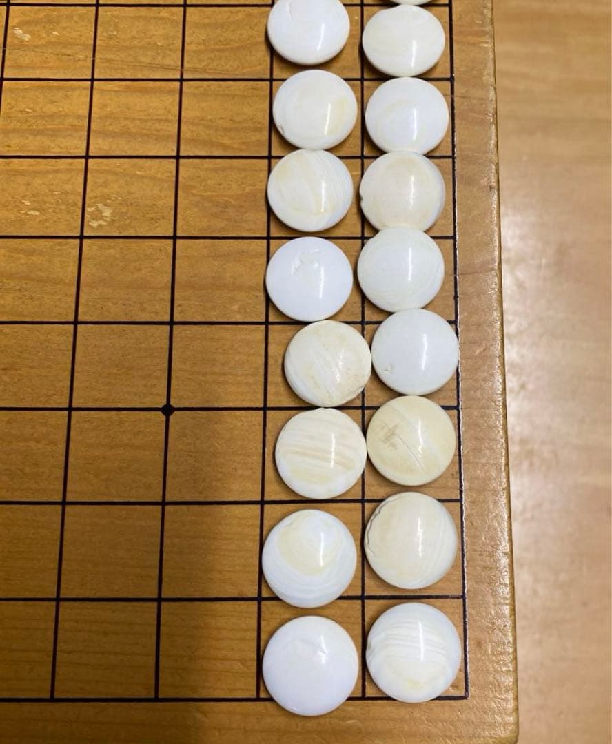 高級囲碁盤 囲碁盤 本蛤碁石 那智黒石 碁笥 へそ有り 蓋付き セット