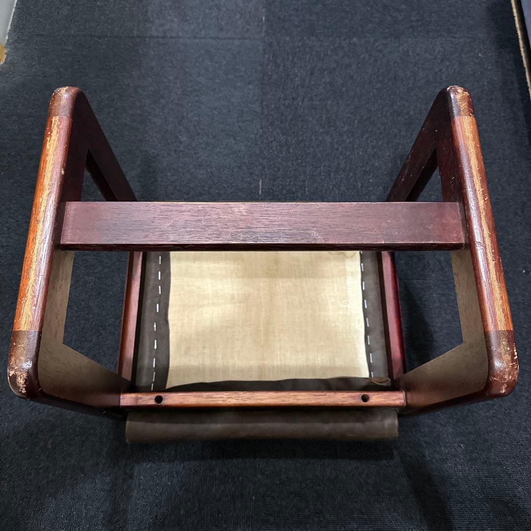 【一点物】カリモク　ヴィンテージ　オットマン　スツール　牛皮