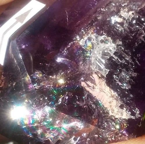 水入り★ 極上 レインボー アメジスト 大粒