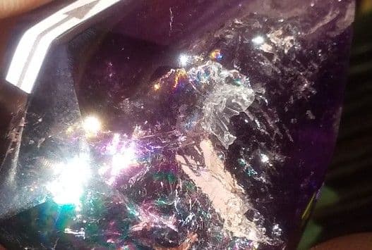 水入り★ 極上 レインボー アメジスト 大粒