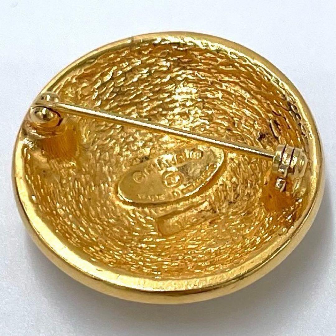 美品✨シャネル マトラッセ ココマーク ラウンド ブローチ レディース