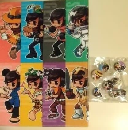 【未使用】下村陽子クリアファイル+バッジセット