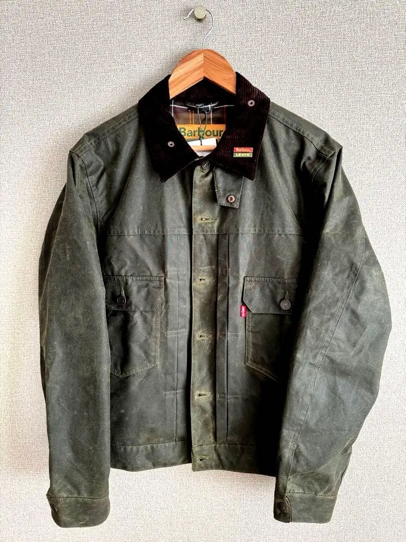 新品)Levi's x Barbour Type II Waxed Jacket