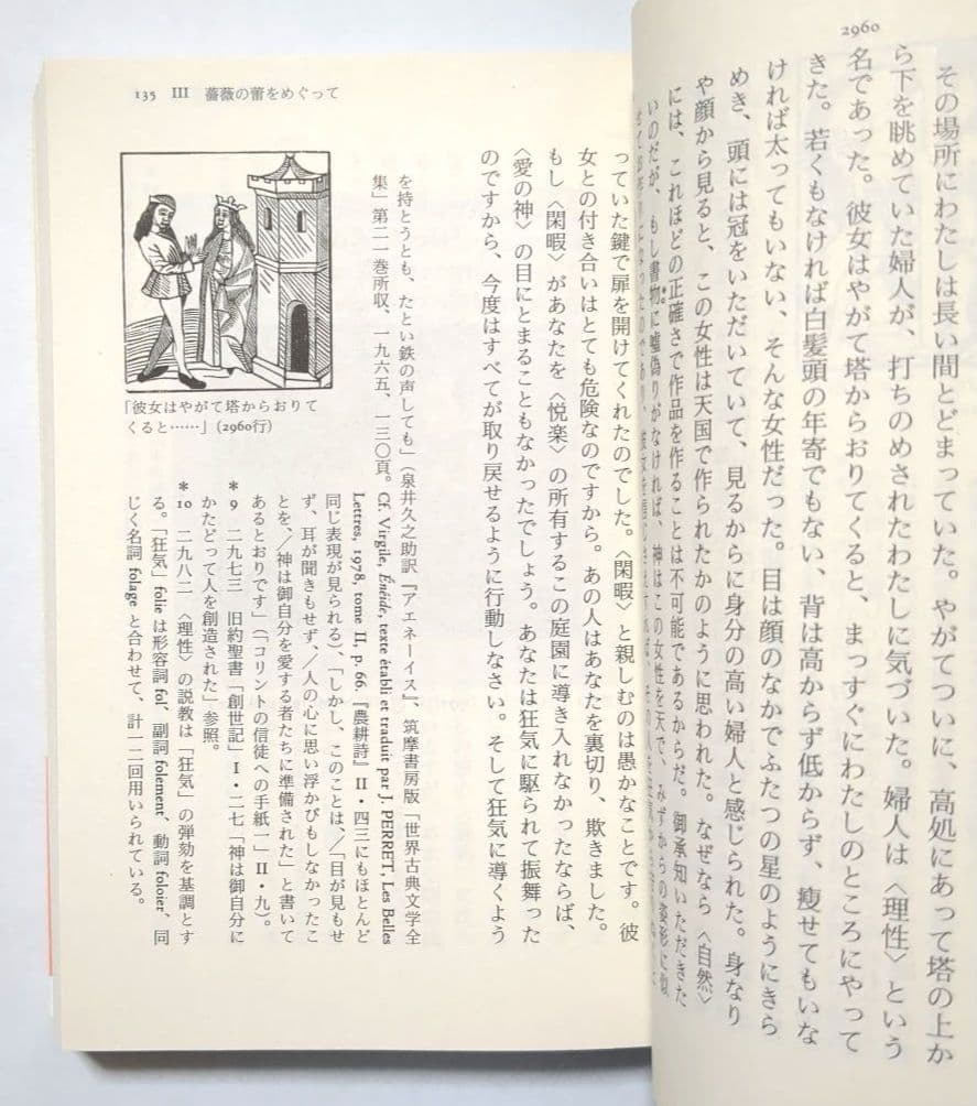 薔薇物語 上下 ギヨーム・ド・ロリス ジャン・ド・マン ちくま文庫 全２巻セット