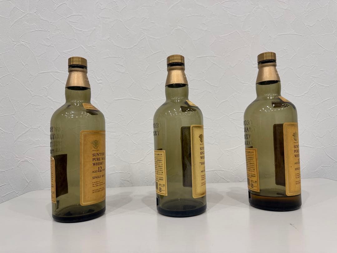 【入手困難・旧ラベル】山崎12年 サントリー 空瓶 未洗浄