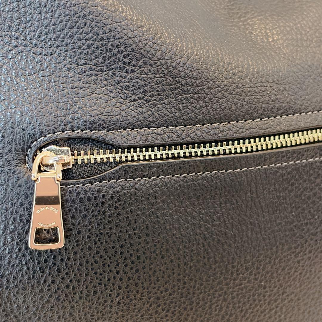 【極美品】COACH コーチ ショルダー　エリー ファイルバッグ ブラック