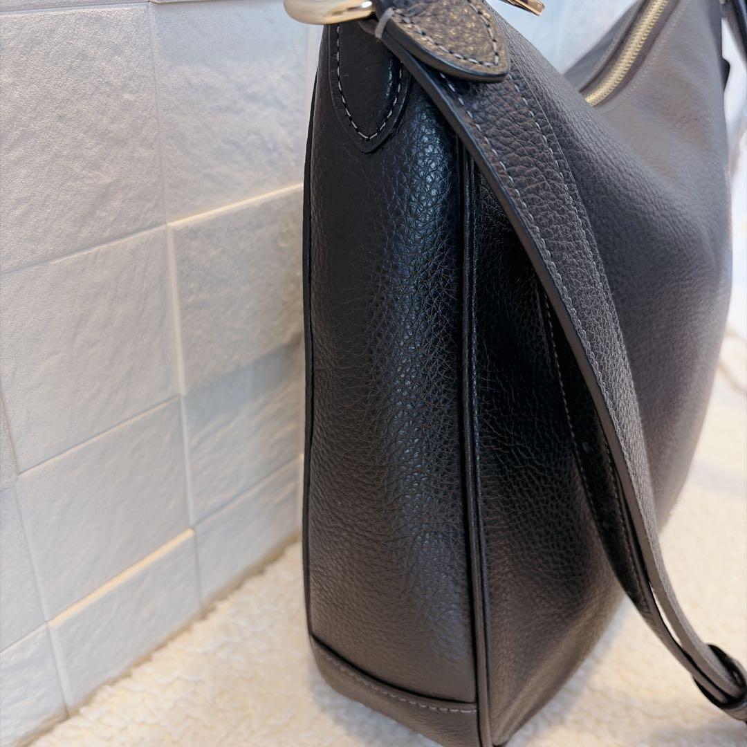 【極美品】COACH コーチ ショルダー　エリー ファイルバッグ ブラック