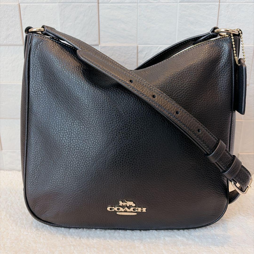 【極美品】COACH コーチ ショルダー　エリー ファイルバッグ ブラック