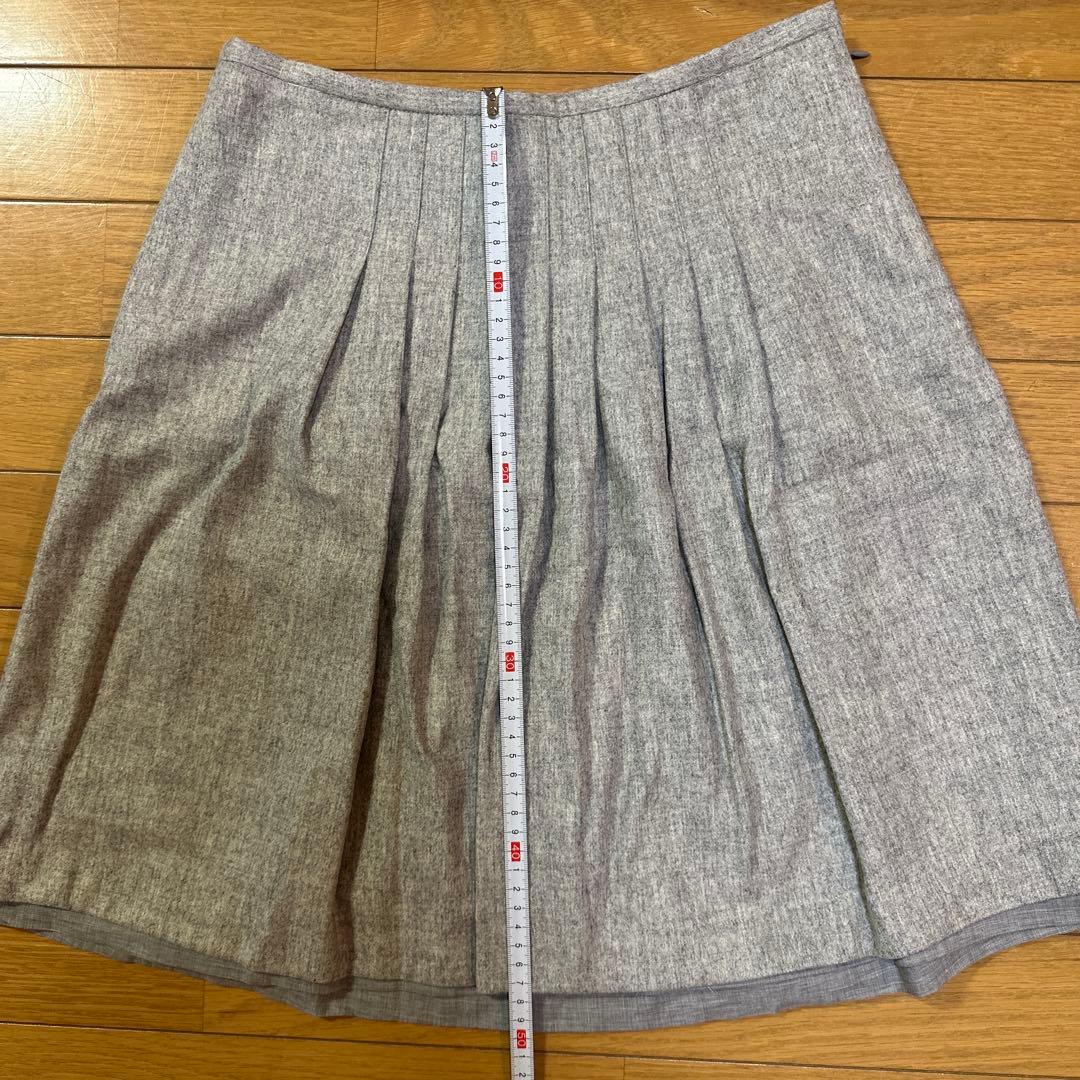 BRUNELLO CUCINELLI プリーツスカート グレー