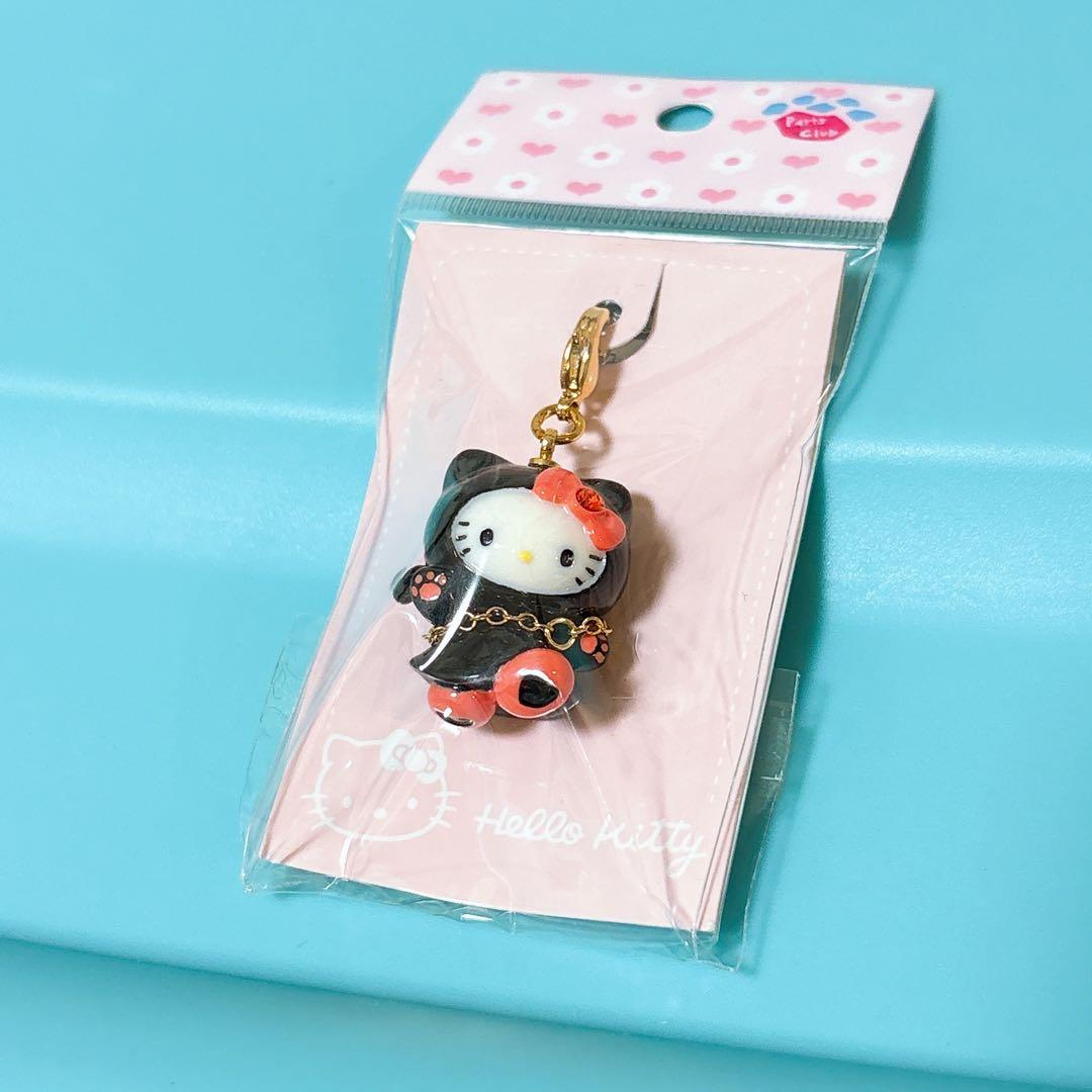 【24時間以内発送】激レア☆黒猫ハローキティファスナーマスコット・パーツクラブ