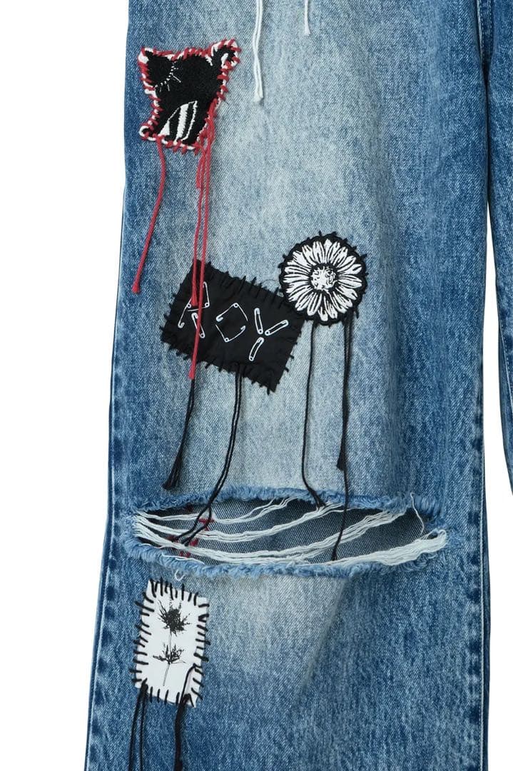 LiSA★ROY★クラッシュデニムパンツ★Sサイズ★未使用品