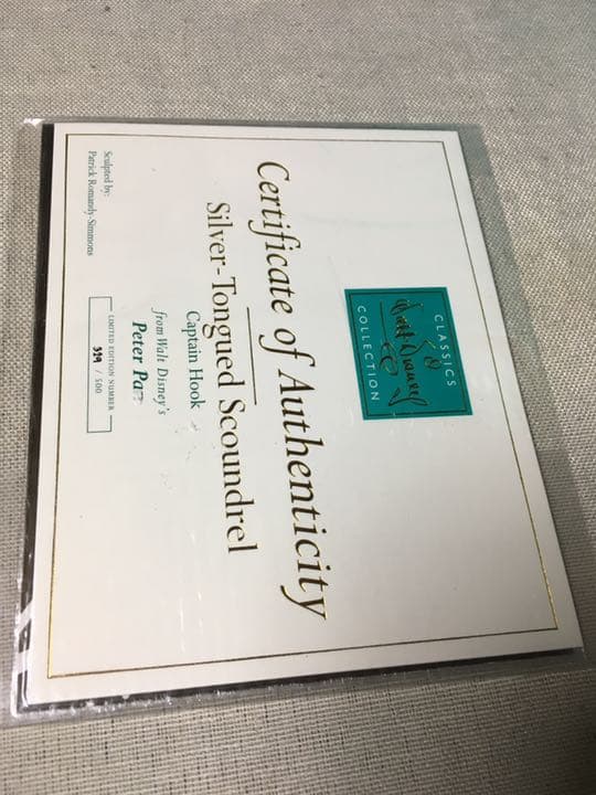 wdccピーターパンcaptain hookフック船長