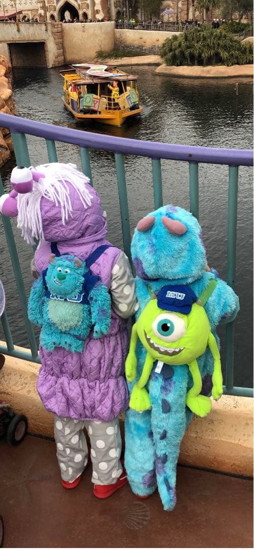 モンスターズインク サリー マイク コスプレ 仮装 リュック キッズ 95