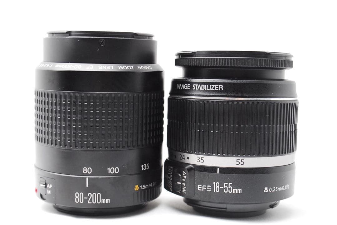 【入門機に人気】Canon EOS Kiss X7 ダブルレンズセット S数少