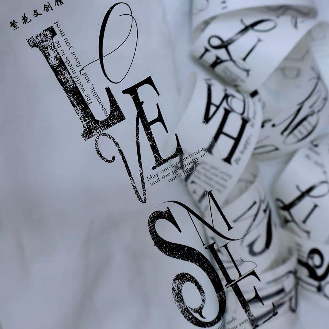 繁花文创《威廉文字》海外マスキングテープ　マステ 【2665】