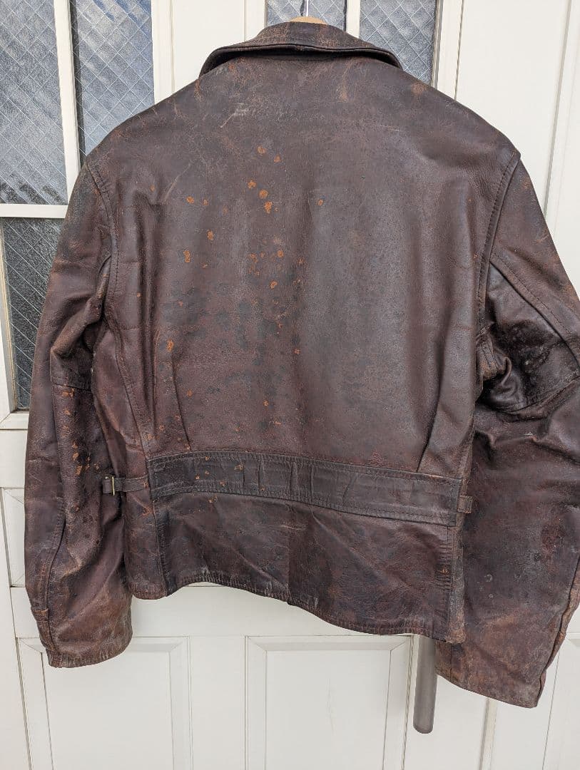 AEROLETHER Co ホースハイドsize38シングルライダース