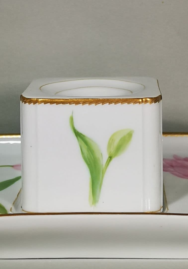 【Antique】  インク壺&トレイ　(レア品)