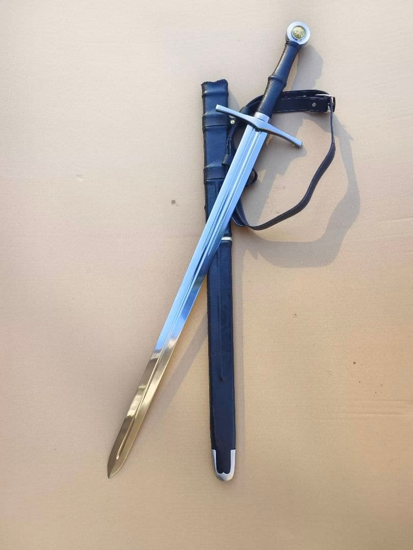 先鋒の騎士 広刃の剣 古兵器 武具 手鍛造打 西洋剣 長剣【希少】高級 鑑賞用