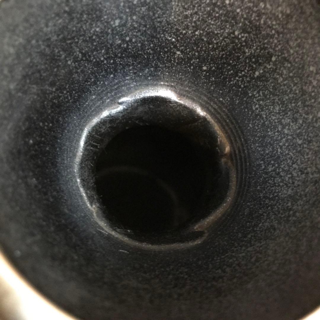 ★ 鶴の彫刻壺　花器　骨董　銅製壺　アンティーク　銅器壺