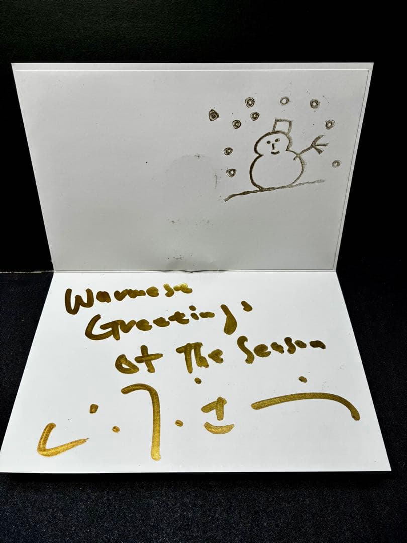 山下達郎直筆サイン入りクリスマスカード➕オリジナルカード2枚