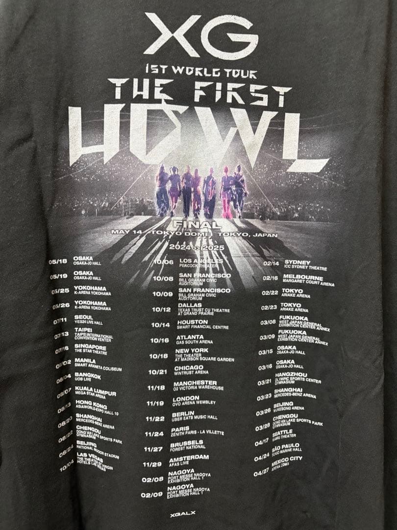 XG \"The first HOWL\" FINAL Tシャツ XXL 完売品