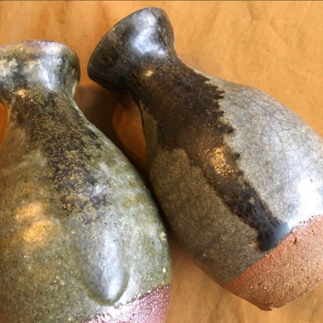 経年80年以上 古唐津 朝鮮唐津 唐津焼 徳利 酒器 陶器 焼物 一輪挿し 骨董