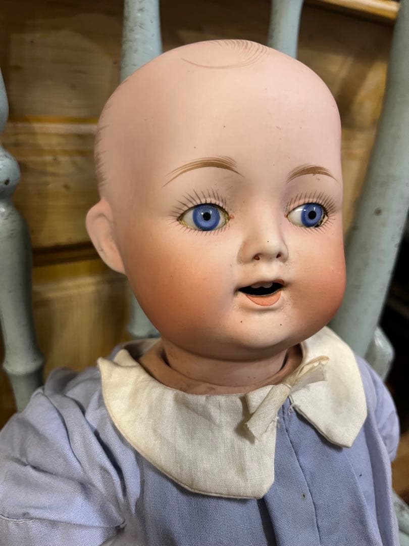 お値下げ日本製アンティークビスクドール里帰りRENIPPONレアなベビードール