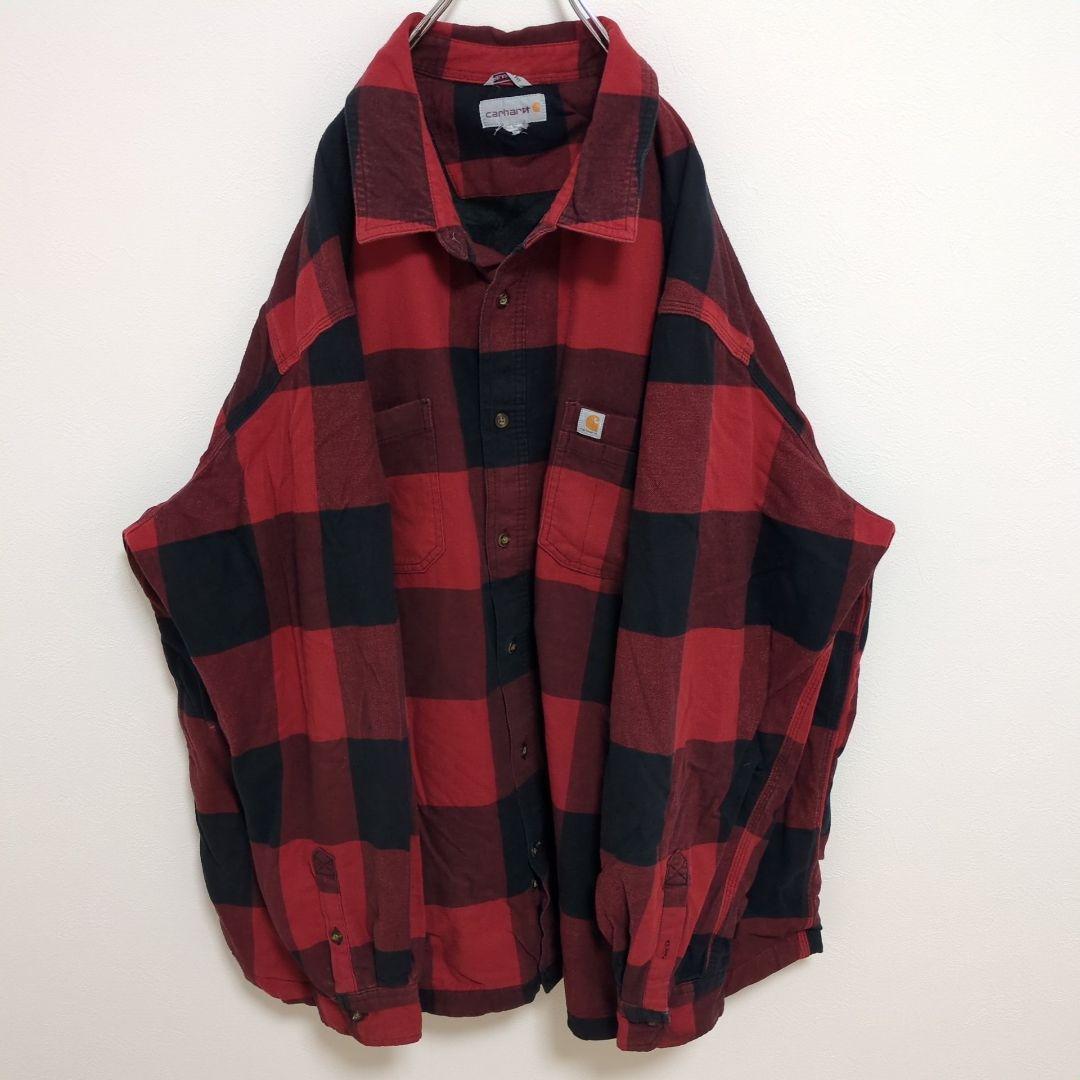 F17【US輸入】Carhartt　シャツジャケット【メンズ4XL】チェック