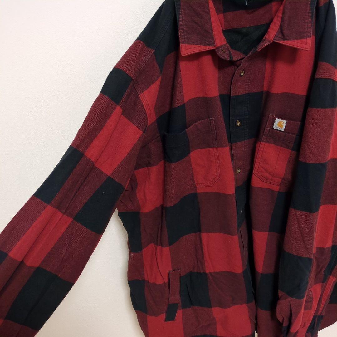 F17【US輸入】Carhartt　シャツジャケット【メンズ4XL】チェック
