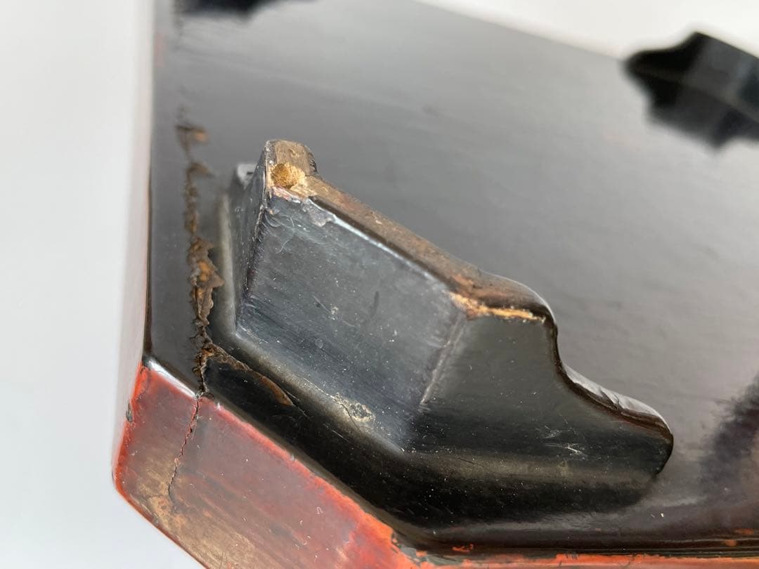 骨董　根来　お盆　御膳　懐石膳　折敷　根来折敷　根来盆　朱塗　漆　アンティーク