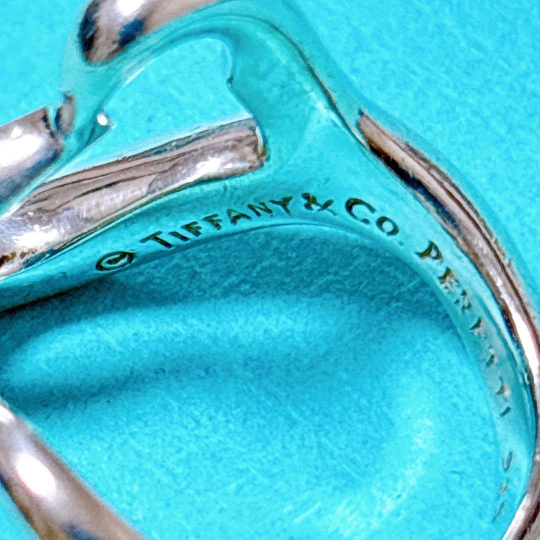 【美品】15号 Tiffany ティファニー オープンハート リング SV925